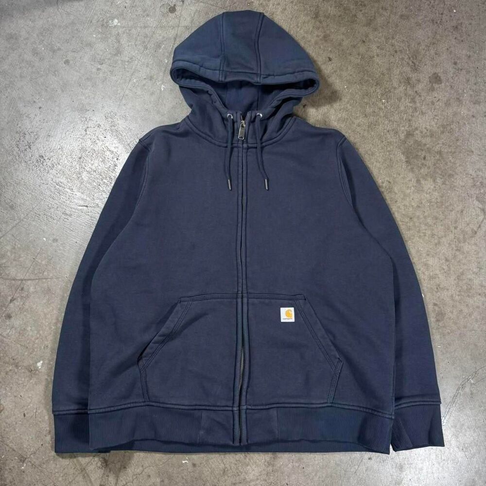 Carhartt Men's Navy and Blue Hoodie